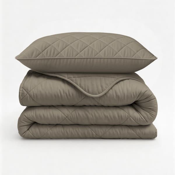 Lazy Dekbed Grijs - Taupe 140 x 200 cm