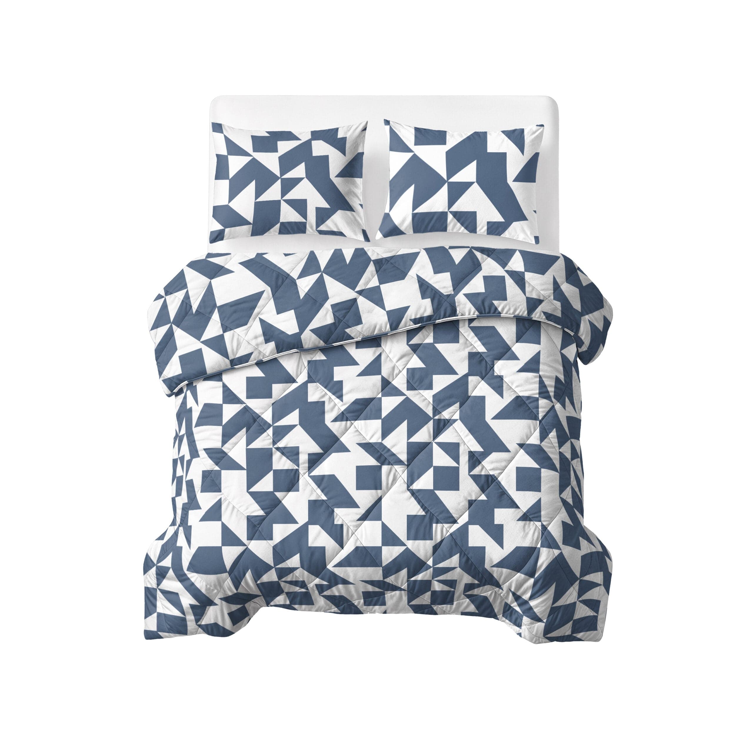 Lazy Dekbed Mado Blauw 200 x 200 Met Kussenslopen