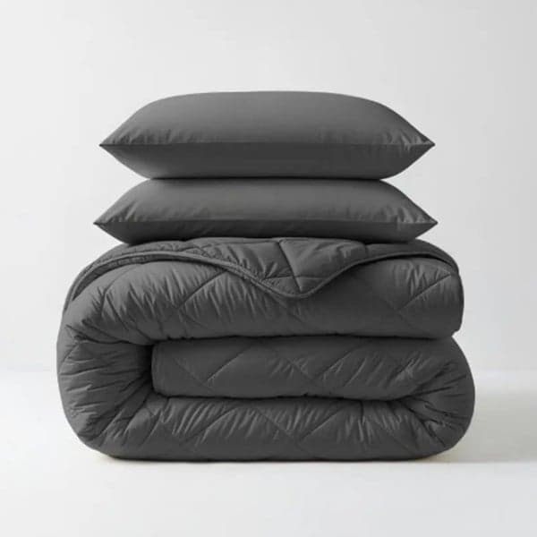 Lazy Dekbed Diamond - Antraciet 200 x 200 cm