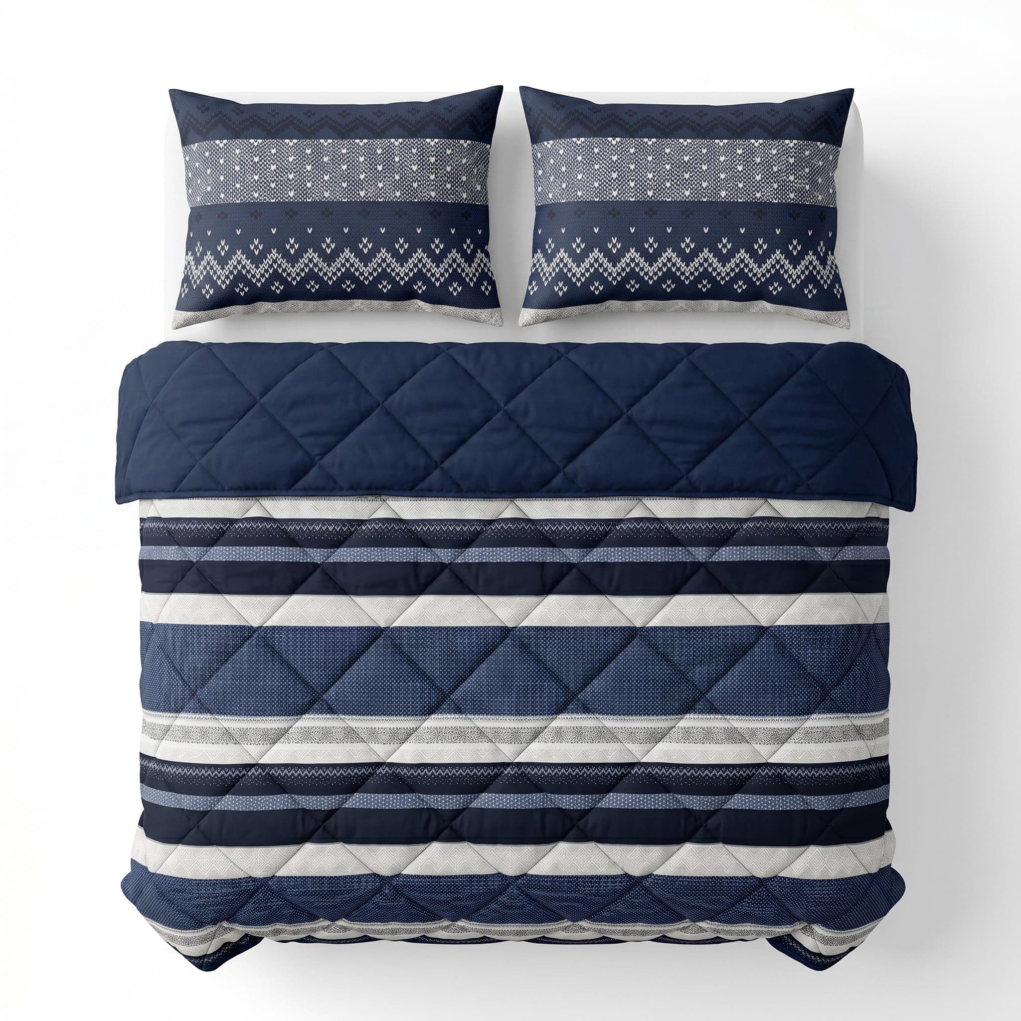 Lazy Dekbed Elisabeth Navy 240 x 200 Met Kussenslopen